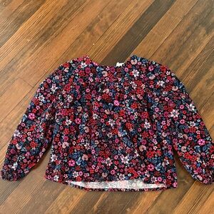 Crewcuts Floral Long Sleeve Kids Top, Size: 6-7